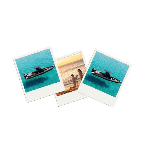 Speed boat avec demande de mariage sur l’île White Island avec coucher de soleil 